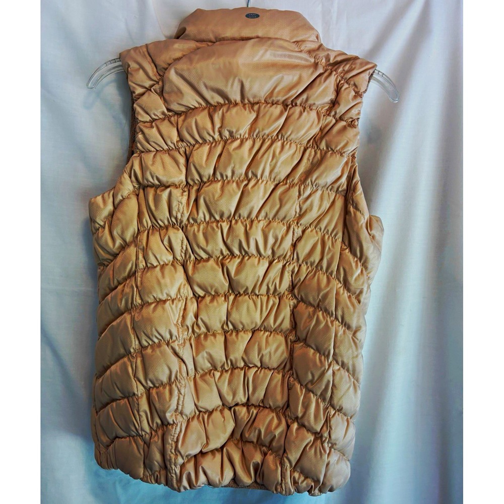 Pure + Good Women's Beige Quilted Zip Insulated Vest SP - Picture 2 of 4